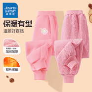 真維斯女童褲子秋冬款2025兒童羊羔絨衛(wèi)褲加厚保暖長(zhǎng)褲中大童加絨運(yùn)動(dòng)褲