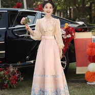 朵密婭生日裙子高級(jí)感冬天中式伴娘服女2024新款冬季婚禮小眾高級(jí)旗袍姐 S