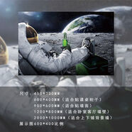宇航員海報墻貼超大宿舍貼紙NASA高清臥室壁畫定制自粘壁紙?zhí)杖?HA-177 愜意一刻 2000*1000mm(貼宿舍墻)