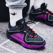 耐克（NIKE）男鞋 Zoom KD16 EP 杜蘭特16代戰(zhàn)靴 男子氣墊實戰(zhàn)運(yùn)動籃球鞋男 DV2916-002黑紫/KD16 41