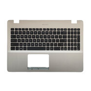 華碩（ASUS）適用  FL8000U V587U X542 UQ8550 A580U F580U 鍵盤C殼 全新英文鍵盤+c殼 土豪金