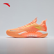 安踏（ANTA）狂潮5 TEAM V2丨弦科技籃球鞋耐磨防滑支撐實(shí)戰(zhàn)運(yùn)動(dòng)鞋 熒光淺橘/熒光霞橘-2 41