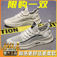 昌祥回力鞋子男春季2025新款軟底網(wǎng)面透氣防臭薄款飛織運(yùn)動(dòng)休閑跑步男鞋 FL米色【升級(jí)款】 43