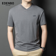 愛(ài)登堡夏季短袖T恤男休閑時(shí)尚抗菌冰涼舒適體恤上衣深灰色185/100A(3XL)