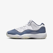 耐克（NIKE）Jordan 11 AJ 11 GS 喬11 籃球鞋 白藍(lán) 足球灰 深藏青FV5121-104 37.5