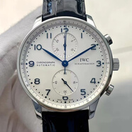 【二手99新】IWC萬(wàn)國手表男表七日鏈長(cháng)動(dòng)儲自動(dòng)機械大表徑葡計奢侈品腕表二手萬(wàn)國葡萄牙 【IW371446】40.9表徑藍針計時(shí)