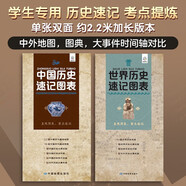 全新修訂 中國(guó)歷史+世界歷史速記圖表一圖通歷史事件年表匯總速查折疊便攜中小學(xué)生歷史學(xué)習(xí)工具