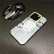 菲鳥(niǎo)歸林陳冠希同款CLOT絲綢iPhone15/14promax蘋(píng)果手機殼全包防摔XS/XR潮 IMD彩銀-綠色-JH902白絲綢 iPhone 15Promax