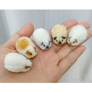 維諾亞荷蘭豬扭扭棒15mm羊毛小海豹手工diy材料包送女男朋友閨蜜禮物 荷蘭豬小鼻噶款(可做3只) 非成品(+視頻教程)