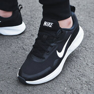 耐克（NIKE）男鞋春季新款緩震運動鞋夜跑鞋子輕便簡約網(wǎng)面透氣休閑鞋跑步鞋 CT1729-001/皮質(zhì)鞋面/腳感升級 45