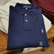 Polo Ralph LaurenPOLO 拉夫·勞倫 男士翻領(lǐng)純色休閑絲光棉短袖Polo衫 541 SPRING NVY 深藍 預售1-3周 S 偏大一碼