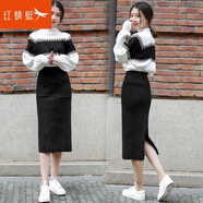 紅蜻蜓連衣裙套裝2025年春季新款針織衫女士長(zhǎng)袖中長(zhǎng)女裝半身裙套裝裙子 圖片色 均碼 【適合80-130斤】