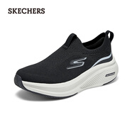 斯凱奇（Skechers）男女高透氣回彈舒適緩震一腳蹬設(shè)計(jì)129010 黑色/灰色/BKGY 36.5