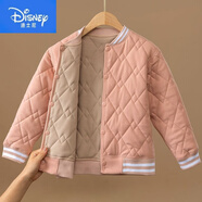 迪士尼（Disney）兒童棉襖內(nèi)穿冬季內(nèi)搭神器學生校服內(nèi)膽厚保暖衣小棉襖中大童棉服 粉紅色 110 碼
