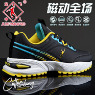 JOEDON GOLAN2024新款男鞋透氣耐磨防滑時(shí)尚運(yùn)動(dòng)鞋舒適輕便回彈緩震休閑跑步鞋 黑黃色 38