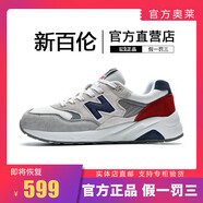 新百倫官方男鞋nb574休閑鞋男運動(dòng)鞋女款阿甘鞋男鞋秋冬加厚 旗艦真皮580米灰藏青 35 碼