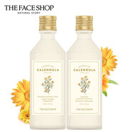 菲詩(shī)小鋪（THE FACE SHOP）THE FACE SHOP金盞花清潤舒緩修護精粹乳大米保濕護膚乳液面霜套 金盞花清潤( 柔膚水+柔膚乳 )