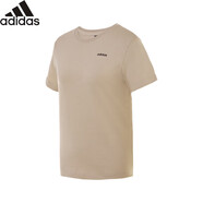阿迪達斯 （adidas）女裝春夏季棉質(zhì)透氣時尚潮流T恤 M碼