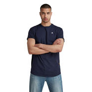 G-Star GStar RAW 男式睫毛圓領(lǐng)短袖 T 恤 藍(lán)色 (Sartho Blue B353-6067) M