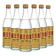 JZHK景芝酒白干高度75度480ml*2瓶純糧山東名酒收藏 泡酒自飲 75度 480mL 6瓶