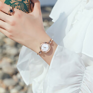 聚利時(shí)（Julius）手表女水鉆時(shí)尚百搭纖細手鏈石英防水學(xué)生女士手表玫瑰金JA-878C