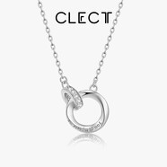 Clect珂里情侶項(xiàng)鏈女款莫比烏斯環(huán)合金鎖骨鏈時(shí)尚飾品生日禮物送女生