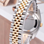 【二手99新】勞力士男表日志型系列自動(dòng)機械 勞力士日志手表男士18k金表后改盤(pán)后改圈后鑲鉆 二手奢侈品腕表 【116233白盤(pán)鉆刻間金】36mm