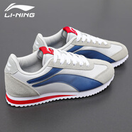 李寧（LI-NING）男鞋運(yùn)動(dòng)鞋子男春夏季新款男士休閑鞋戶外潮流男鞋輕便旅游鞋 冷灰/深海藍(lán)【店長(zhǎng)推薦】 41