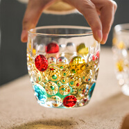 極素手繪彩色波點(diǎn)杯子家用ins風(fēng)玻璃杯女高顏值透明早餐喝水杯啤酒杯 手繪彩色_波點(diǎn)水杯 300ml 無(wú)規格