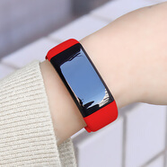 埠帝智能手環(huán)運動測血糖血氧血壓心率男女自律計步適用oppo蘋果vivo7藍牙電子多功能情侶跑步手表 紅色經(jīng)典款【測血壓血糖+收藏送表帶+同步微信QQ】