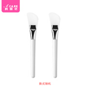 阿嚓熱面膜刷D1V-易上手帶挖勺涂抹式軟毛刷子臉部軟刷泥膜專用美容 斜頭硅膠款 2支