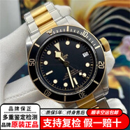 【二手99新】帝陀（TUDOR）碧灣系列自動機械男表 夜光防水運動商務休閑手表 二手奢侈品腕表 M79733N-0008間金鋼帶黑盤41MM
