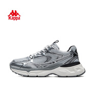 卡帕（Kappa）男鞋秋季網(wǎng)面運(yùn)動(dòng)鞋子男款網(wǎng)鞋老爹鞋休閑跑步鞋  奧運(yùn)灰 42