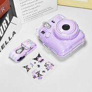 潤哲適用富士拍立得Mini12保護殼mini11/SE相機包透明水晶殼硅膠套幻防摔防塵適配多種場(chǎng)景 【mini12水晶透明殼】送星戴露肩帶+貼紙
