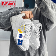 NASA XVVX官方聯(lián)名鞋子男生新款厚底增高百搭小眾板鞋男潮流休閑運(yùn)動(dòng)小白鞋 白色 42