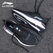 李寧（LI-NING）男鞋運動鞋子男2025春夏季新款緩震跑步鞋輕便軟底戶外休閑旅游鞋 李寧云-黑色 42