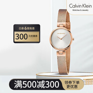 卡文克萊（Calvin Klein） 女石英表女士手表Wavy波浪系列玫瑰金帶女表女士腕表 K8G23626