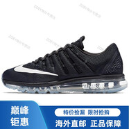 耐克（NIKE）Air Max 2016 復(fù)古減震防滑耐磨 低幫 氣墊 休閑跑步鞋 男款 黑色 黑色 39