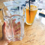 HOHIYOUins風(fēng)餐廳超大容量玻璃杯 800ml杯子飲料杯水果茶杯 莫吉托杯 800ml (口徑12高16.5cm)