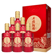 西鳳酒 喜酒自飲 52度濃香型白酒 500ml*6瓶 整箱裝（內(nèi)含禮袋）