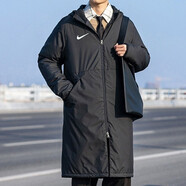 耐克棉服男裝 秋冬新款運動(dòng)服防風(fēng)舒適保暖休閑服棉衣中長(cháng)款外套 CW6767-010/球星同款 XL /建議150-180斤