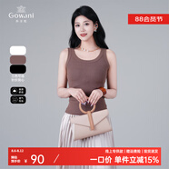 喬萬(wàn)尼針織背心女2025夏季新款圓領(lǐng)無(wú)袖內(nèi)搭外穿打底衫上衣EZ2H102 椰殼棕 2XL
