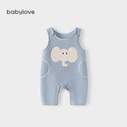 babylove寶寶背帶褲春秋外穿連體褲超萌可愛(ài)休閑長(cháng)褲洋氣嬰兒褲子
