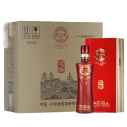 瀘州（luzhou）瀘州老窖股份 52度濃香型白酒禮盒裝送禮 52度 500mL 6瓶 瀘州老窖悅傳