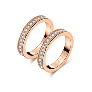 季戈玉洛奇18k玫瑰金戒指經(jīng)典情侶對戒一對鉆戒男女婚戒訂婚結婚18K情 [精美禮盒]滿(mǎn)天星玫瑰金+滿(mǎn)天
