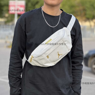 耐克（NIKE）AIR JORDAN AJ蛇紋皮革包男女胸包金標(biāo)單肩斜挎包HA5507 HA5507-100