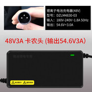 適配雅迪電動(dòng)車充電器鋰電池專用卡儂頭麥克風(fēng)48V2A3A12A20AH原裝 雅迪鋰電 48V3A 卡農(nóng)頭