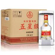 五糧液總廠(chǎng)2018年五星級濃香型白酒52度500ml*6瓶裝純糧食老酒 52度 500mL 6瓶 2018年五星級鉑金