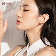 艾維拉莫比烏斯銀耳圈耳環(huán)女個(gè)性時(shí)尚耳扣耳釘七夕情人節生日禮物送女友 玫瑰金色耳環(huán)一對 一對