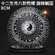 百里霜八卦指尖陀螺8CM十二生肖手指羅盤手指陀螺解壓玩具神器生日禮物